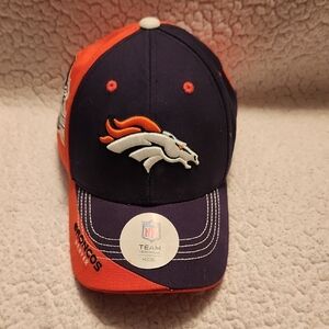 NFL Denver Broncos Team Apparel Football Sports Adjustable Strap Ball Cap Hat